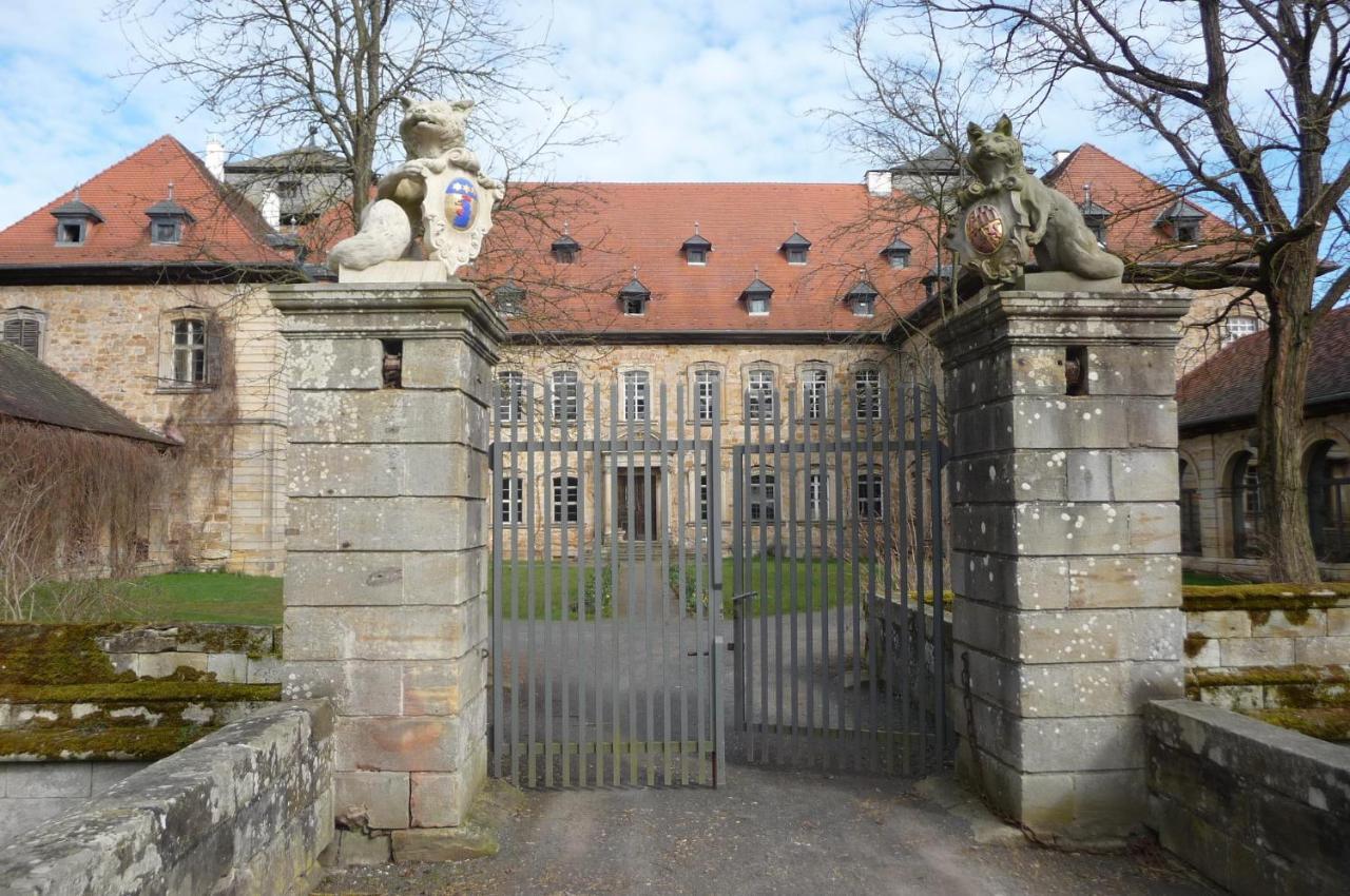 Hotel Ferienzimmer im Schloss Burgpreppach Exterior foto